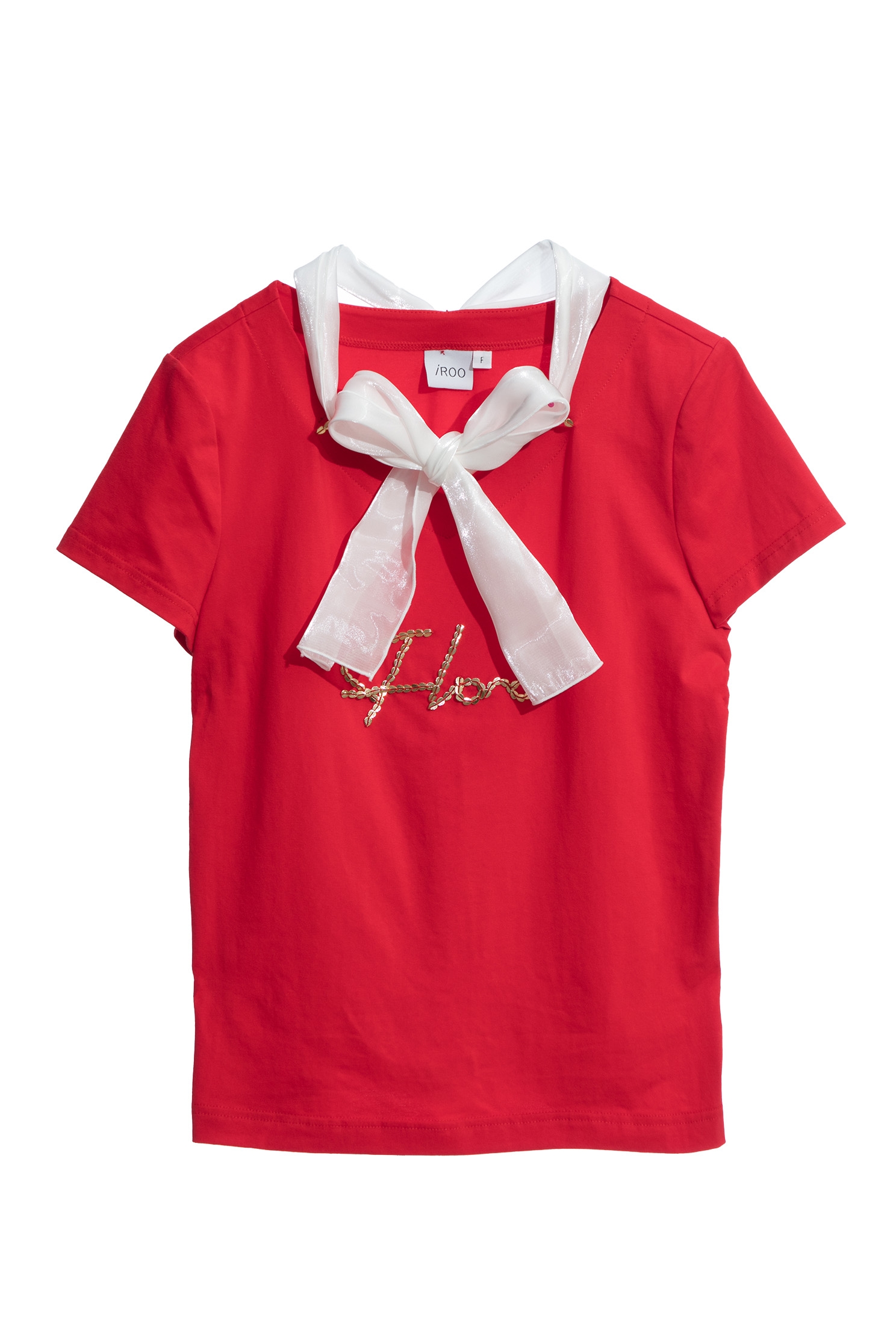 Slogan Tee With Contrast Ribbon DetailSlogan Tee With Contrast Ribbon Detail,T-shirts,Tops,Season (SS) Look,bows