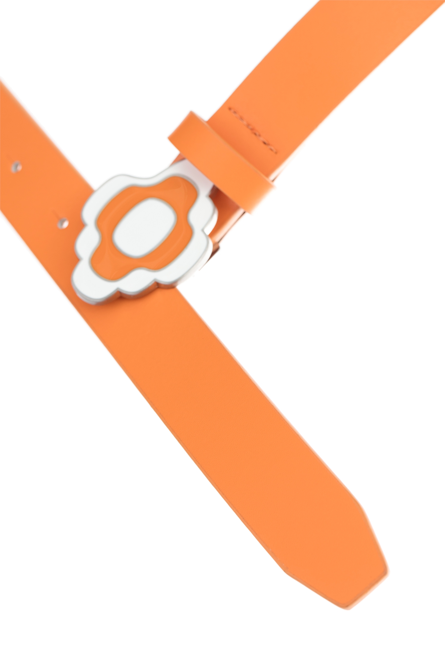 Floral Buckle Leather BeltFloral Buckle Leather Belt,Belts,Season (AW) Look