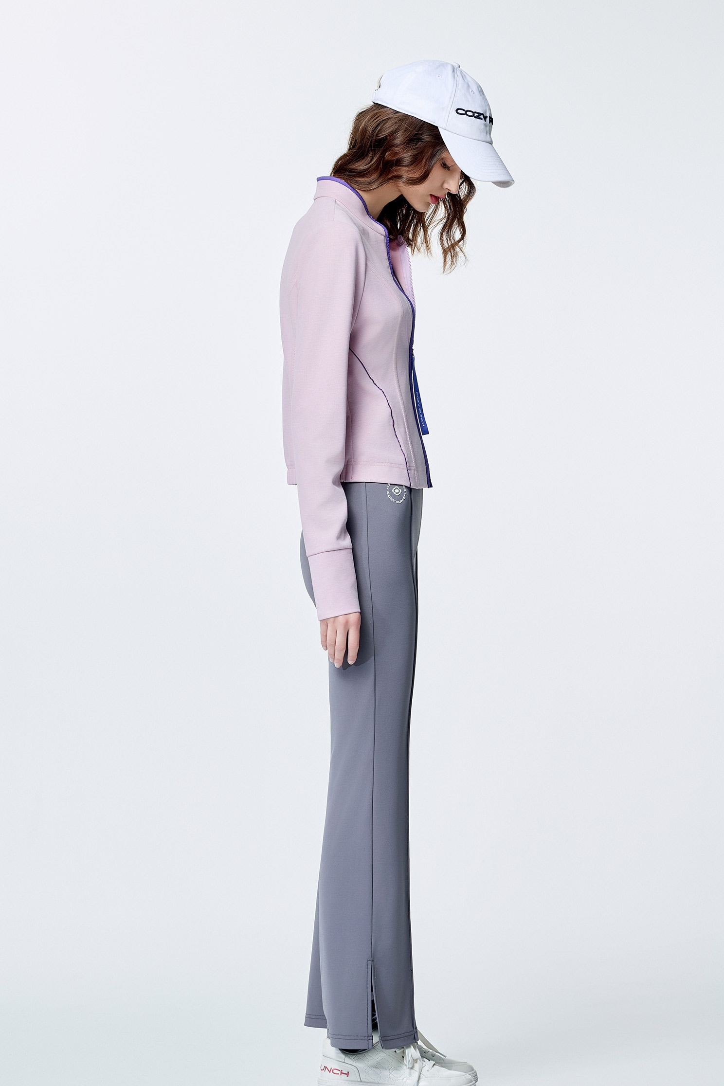 Makeup Pink Fitted Casual JacketMakeup Pink Fitted Casual Jacket,Jackets,Outerwear,Season (SS) Look