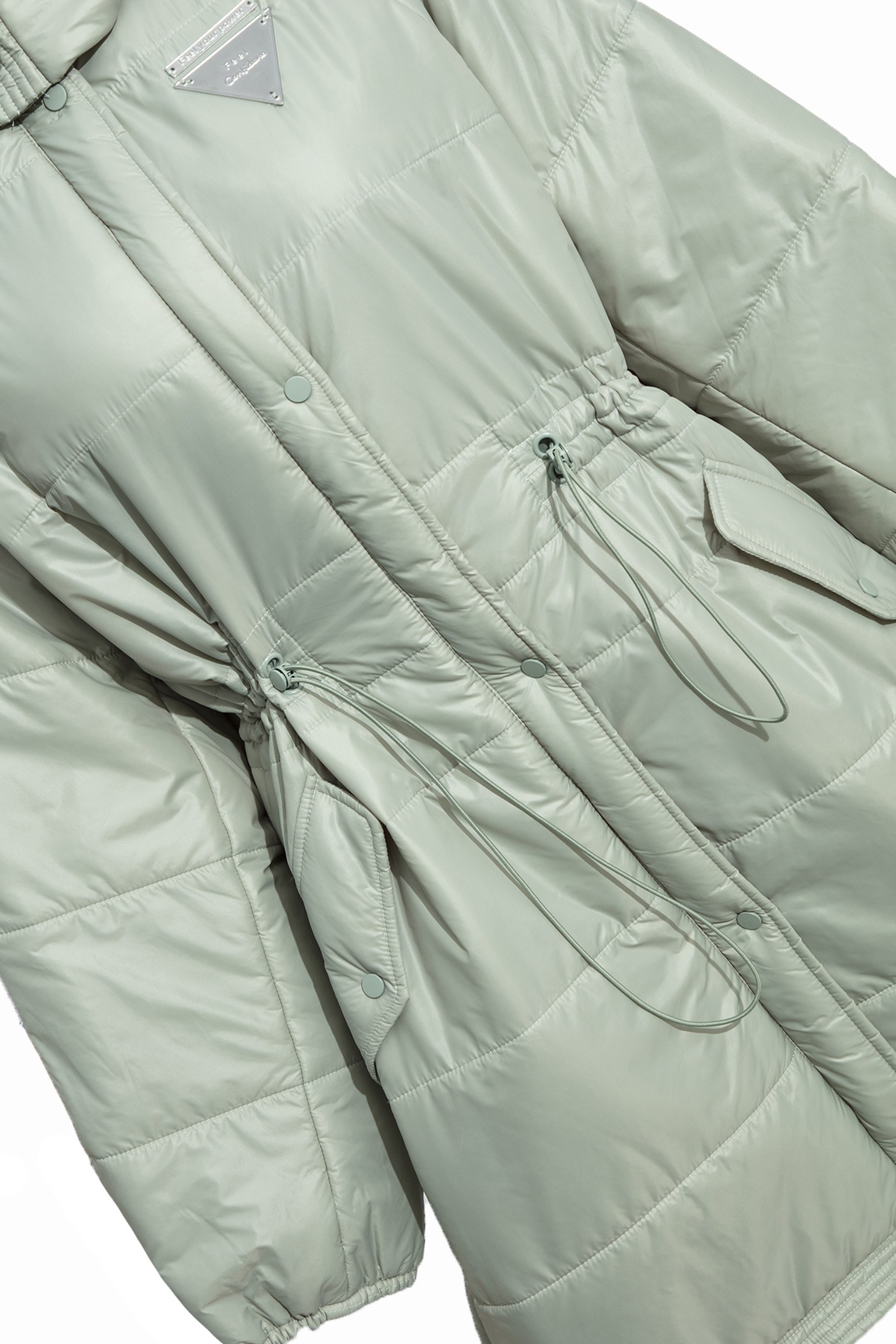 Cloud Quilted Checked Thermal Long CoatCloud quilted checked thermal long coat,Jackets,Outerwear,Plaid,Season (AW) Look,cloudcollection