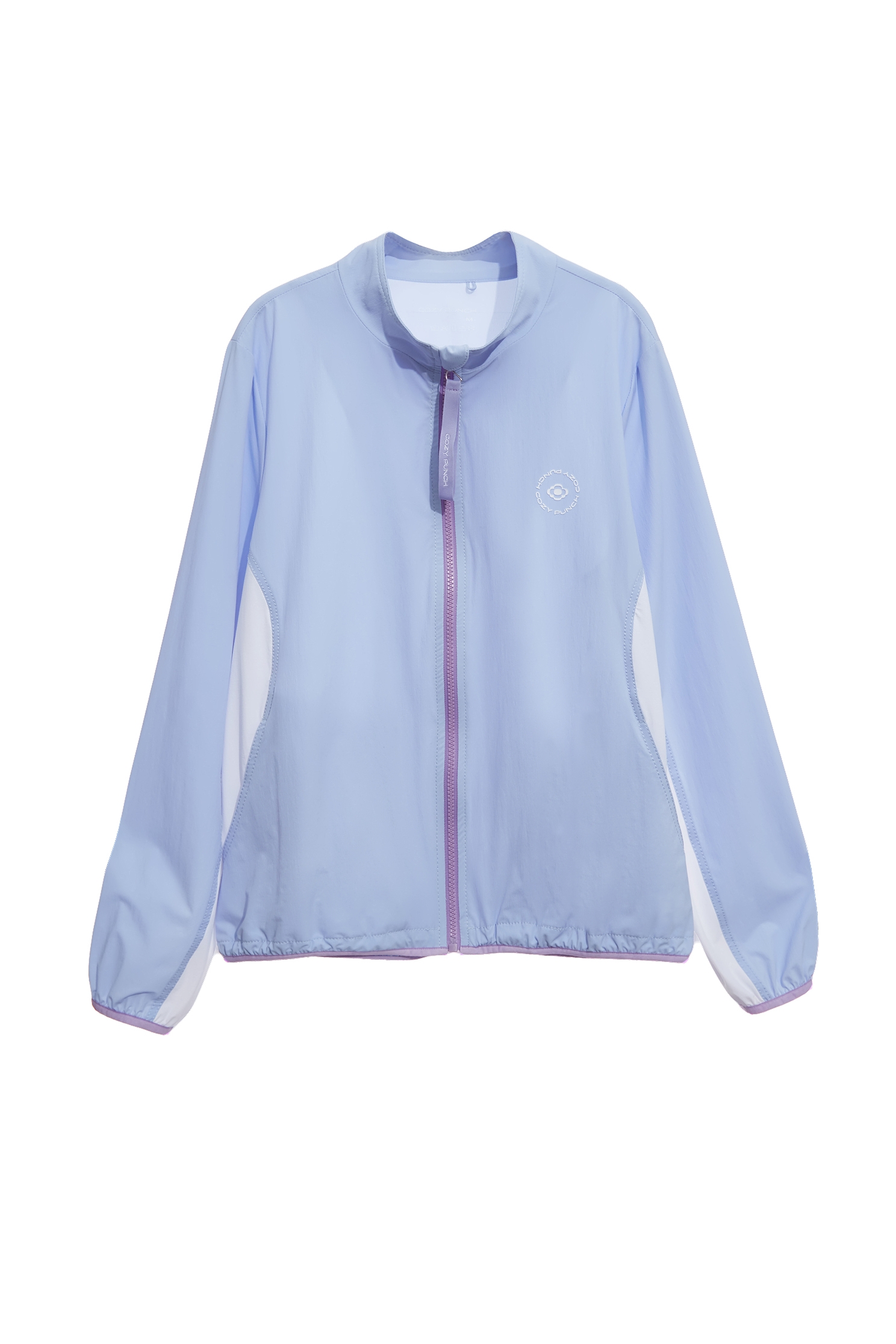 Front Zip Sun Protection Collagen JacketIce Blue Collagen Jacket,COZY PUNCH,Jackets,Outerwear,Season (SS) Look