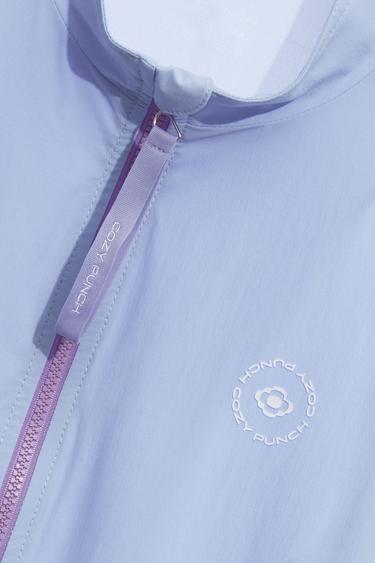 Front Zip Sun Protection Collagen JacketIce Blue Collagen Jacket,COZY PUNCH,Jackets,Outerwear,Season (SS) Look