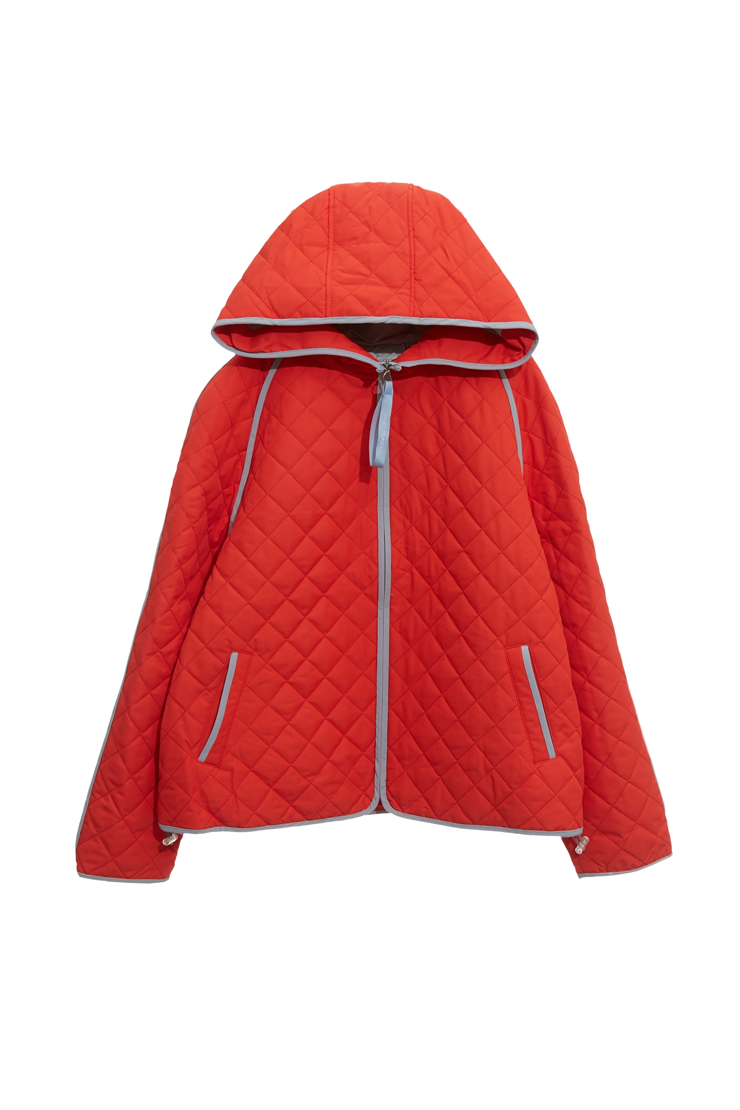 Flame Color Quilted Warm JacketFlame Color Quilted Warm Jacket,Outerwear,Season (AW) Look,Hoodie jackets,Long sleeve outerwear