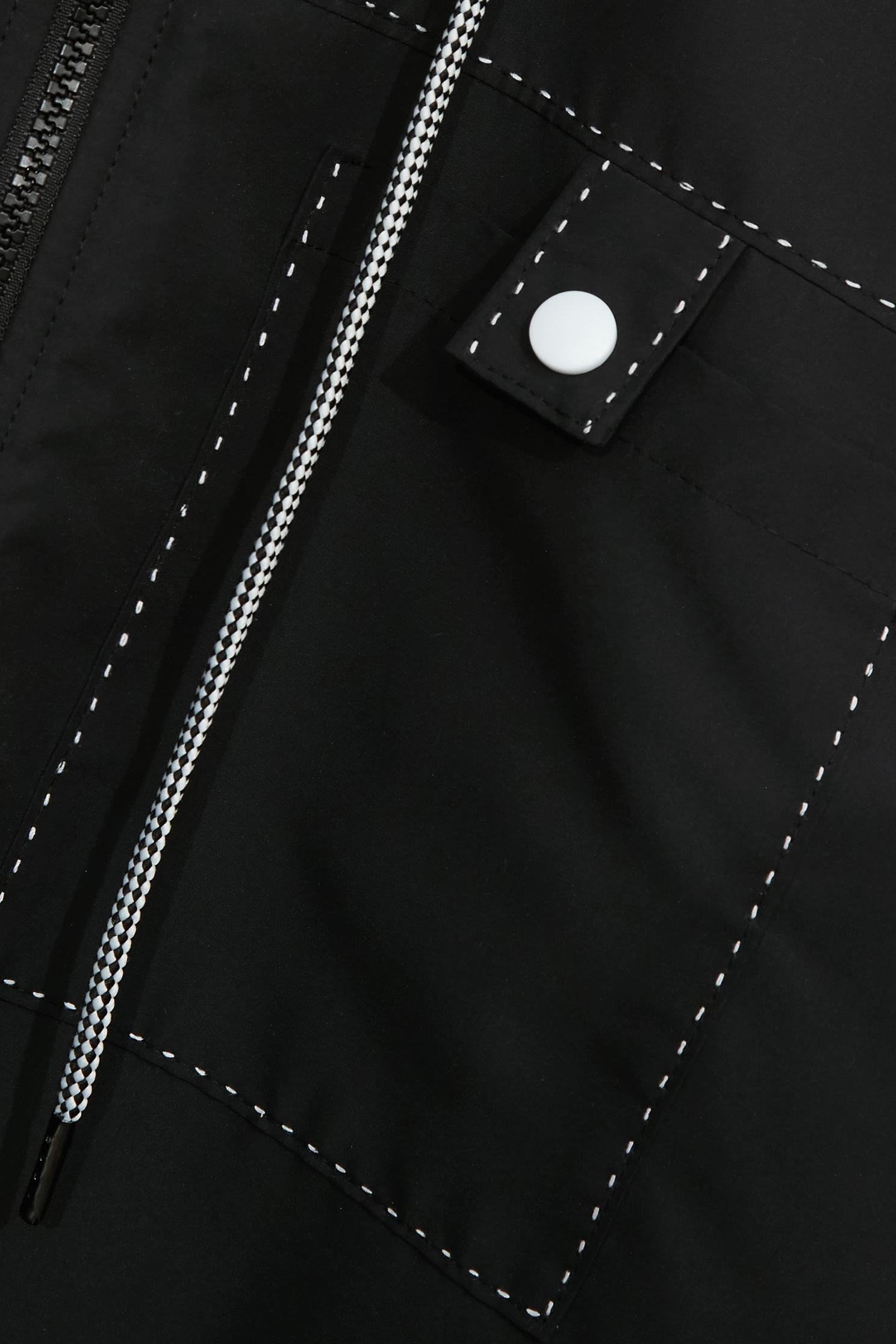Embroidered Thread Warm JacketEmbroidered Thread Warm Jacket,Jackets,Embroidered,Outerwear,Season (AW) Look,Black outerwear