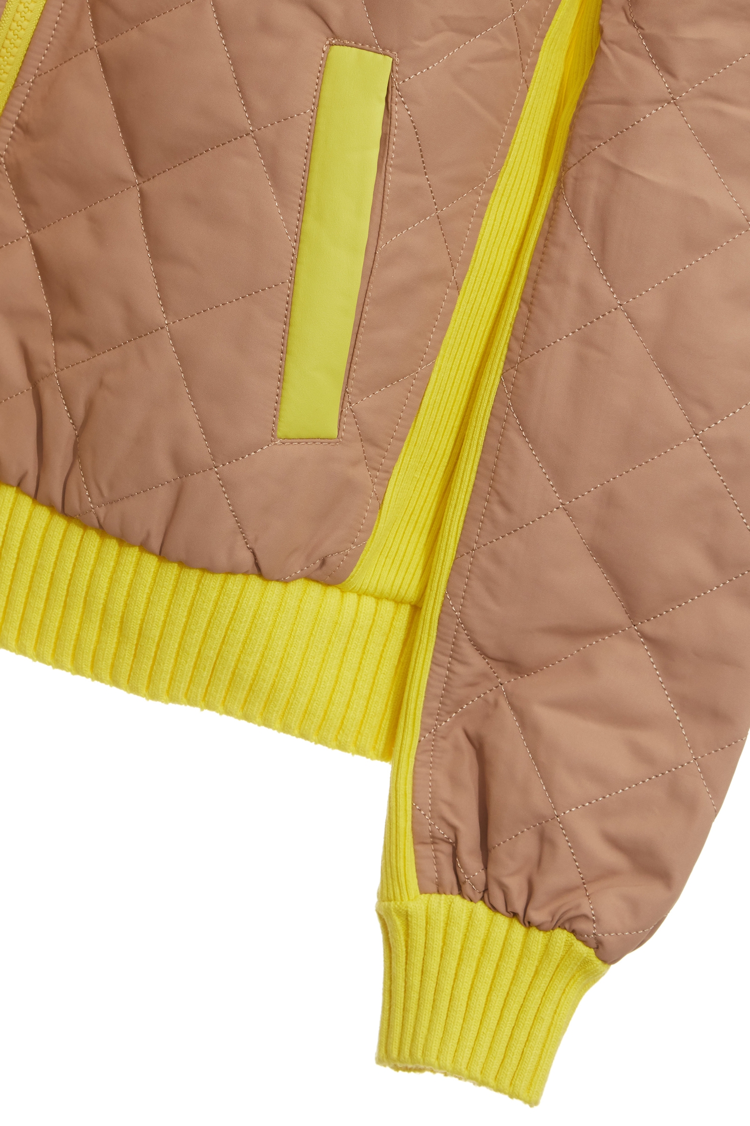 Tea Stain Color Quilted Warm JacketTea Stain Color Quilted Warm Jacket,Jackets,Outerwear,Season (AW) Look,Long sleeve outerwear
