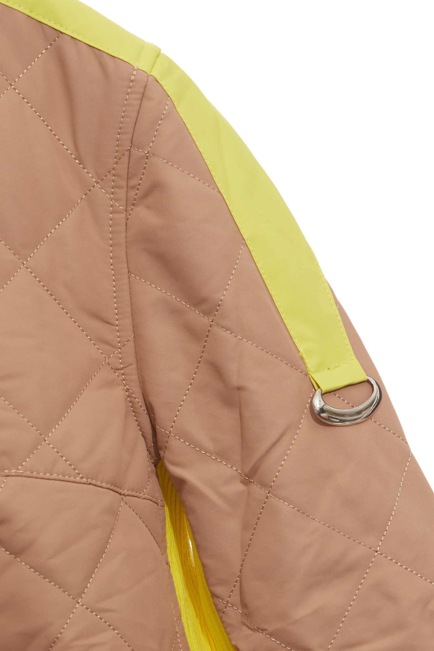 Tea Stain Color Quilted Warm JacketTea Stain Color Quilted Warm Jacket,Jackets,Outerwear,Season (AW) Look,Long sleeve outerwear