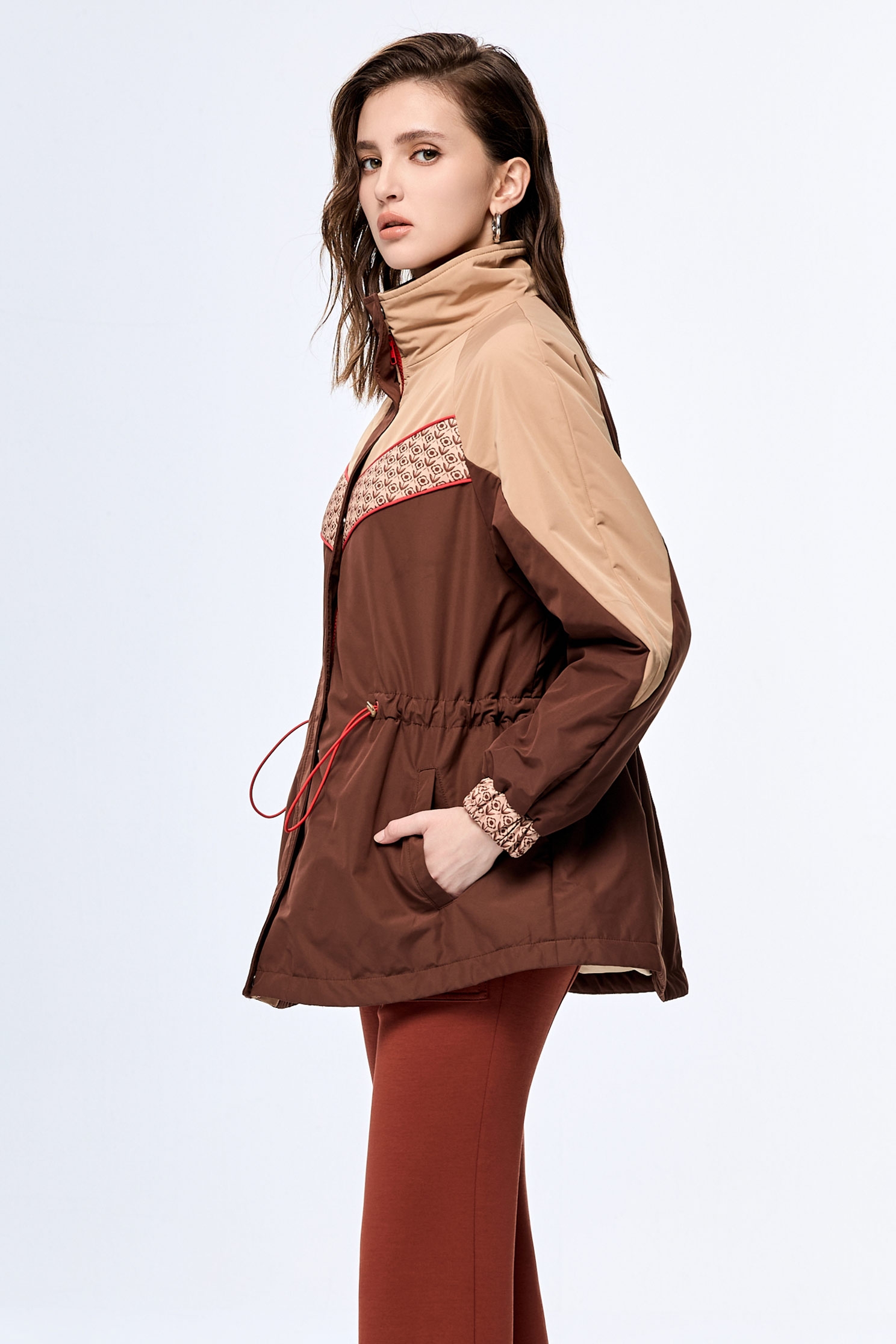 Nut Shell Brown Color Warm Long JacketNut Shell Brown Color Warm Long Jacket,Outerwear,Season (AW) Look,longcoats