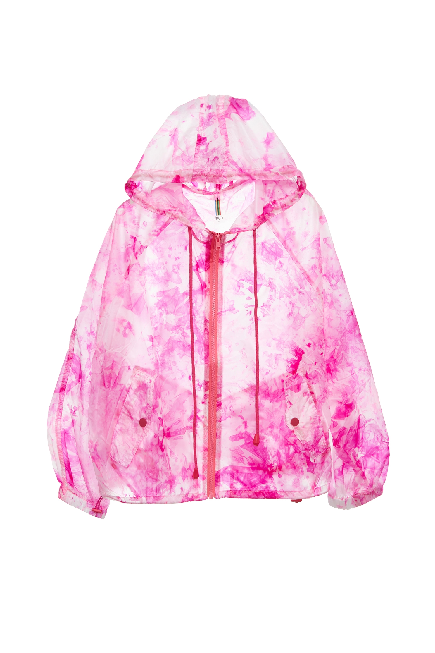 Vivid Raspberry Tie-Dye Printed JacketVivid Raspberry Tie-Dye Printed Jacket,Jackets,Outerwear,Season (AW) Look