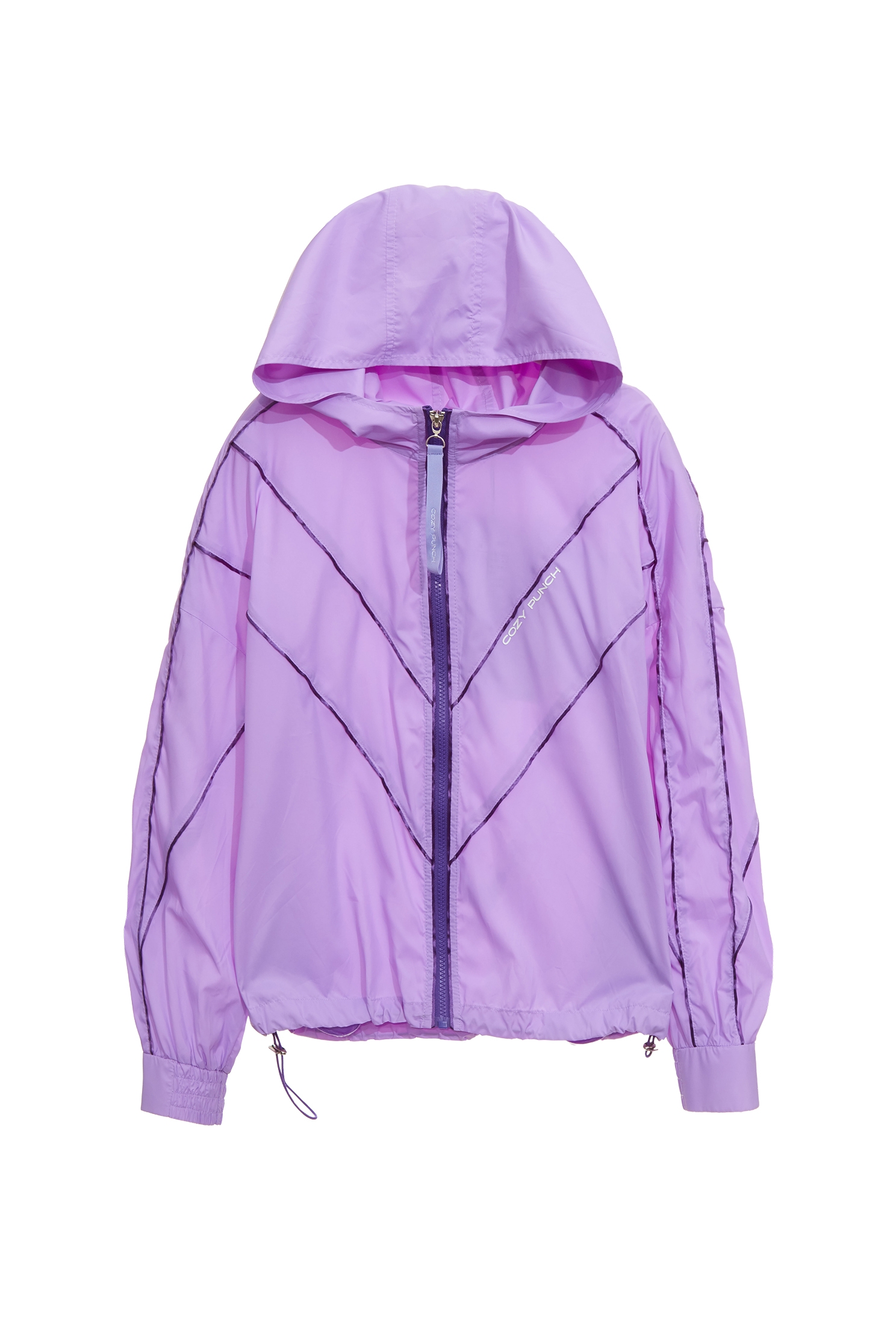Lavender Functional Sunscreen JacketLavender Functional Sunscreen Jacket,Jackets,Outerwear,Season (SS) Look
