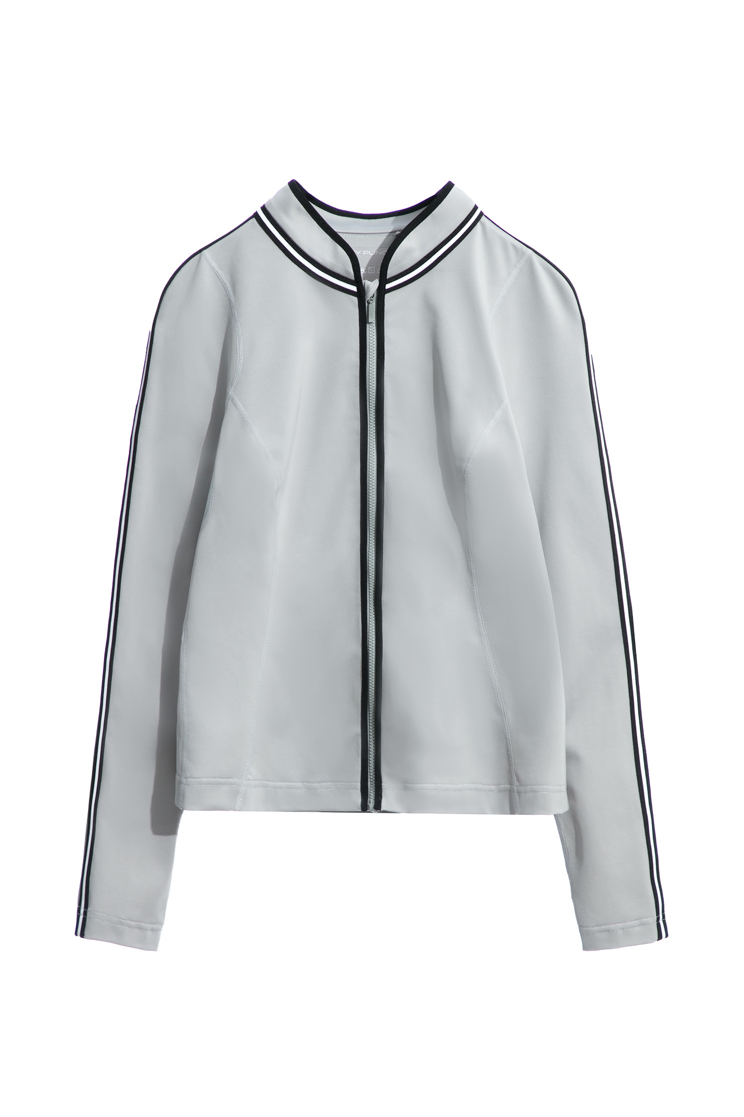Fitted Jacket With Contrast Trim DetailJacket with color-trimmed collar,Outerwear,Season (AW) Look