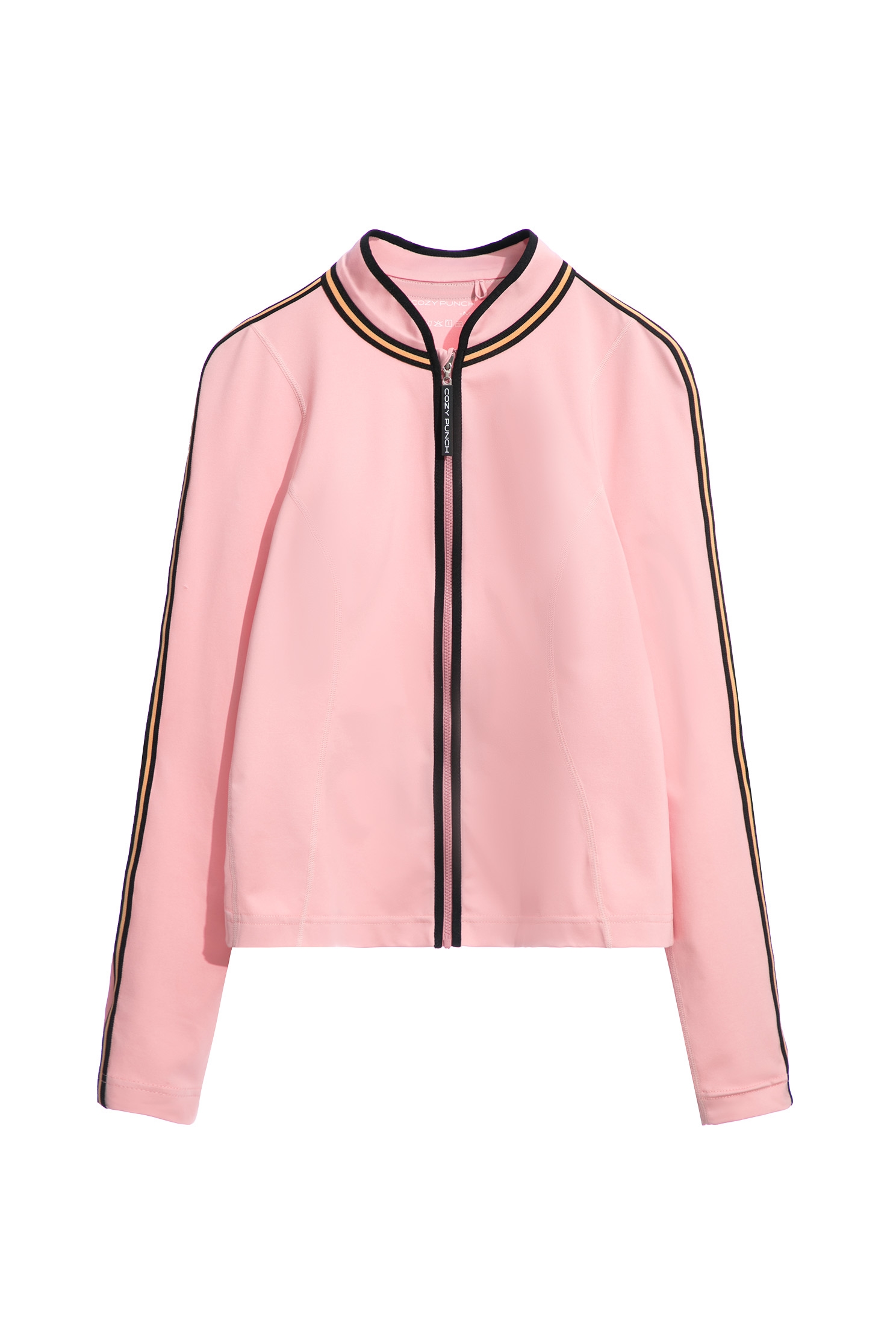 Fitted Jacket With Contrast Trim DetailJacket with color-trimmed collar,Outerwear,Season (AW) Look