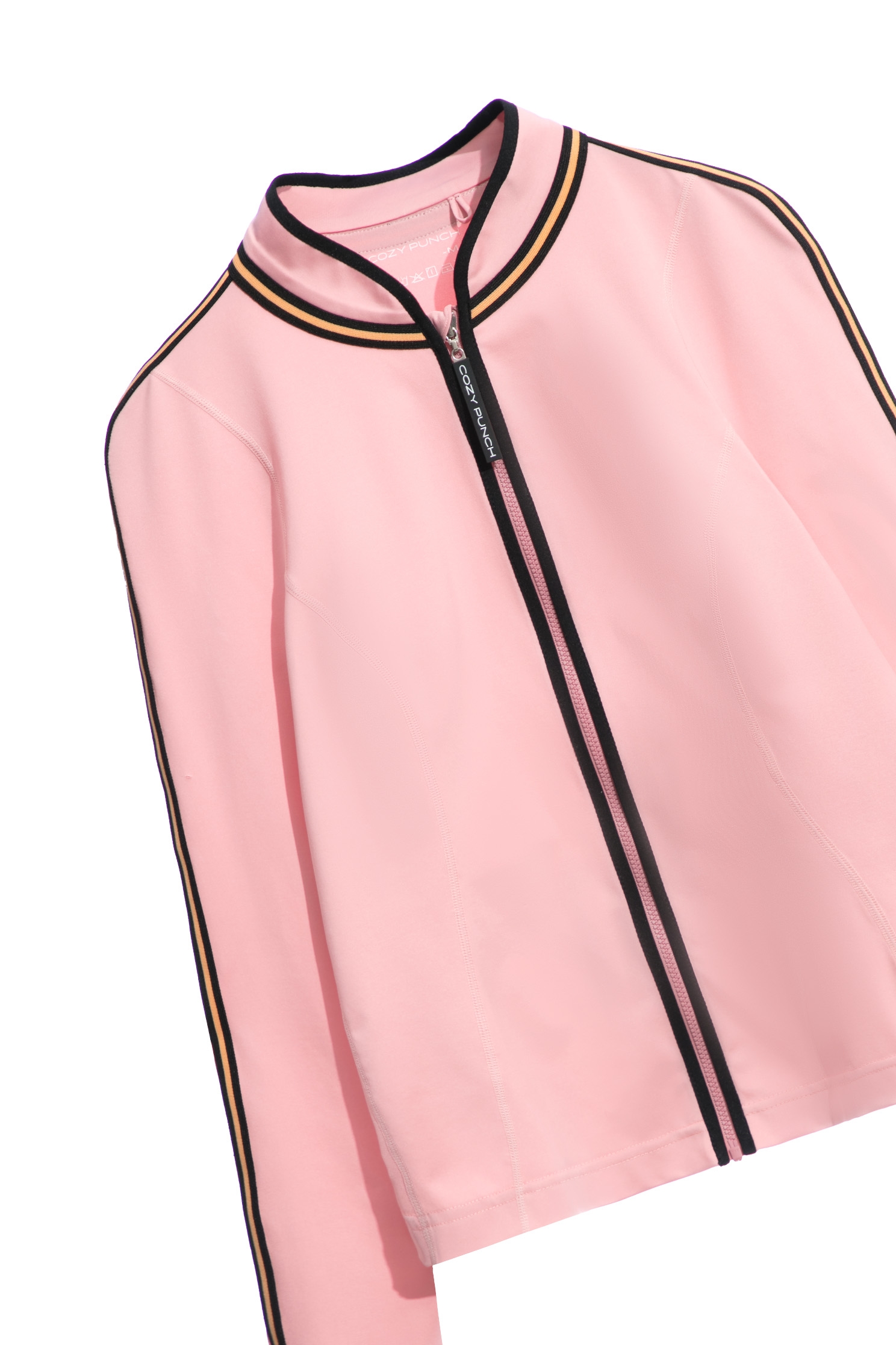 Fitted Jacket With Contrast Trim DetailJacket with color-trimmed collar,Outerwear,Season (AW) Look