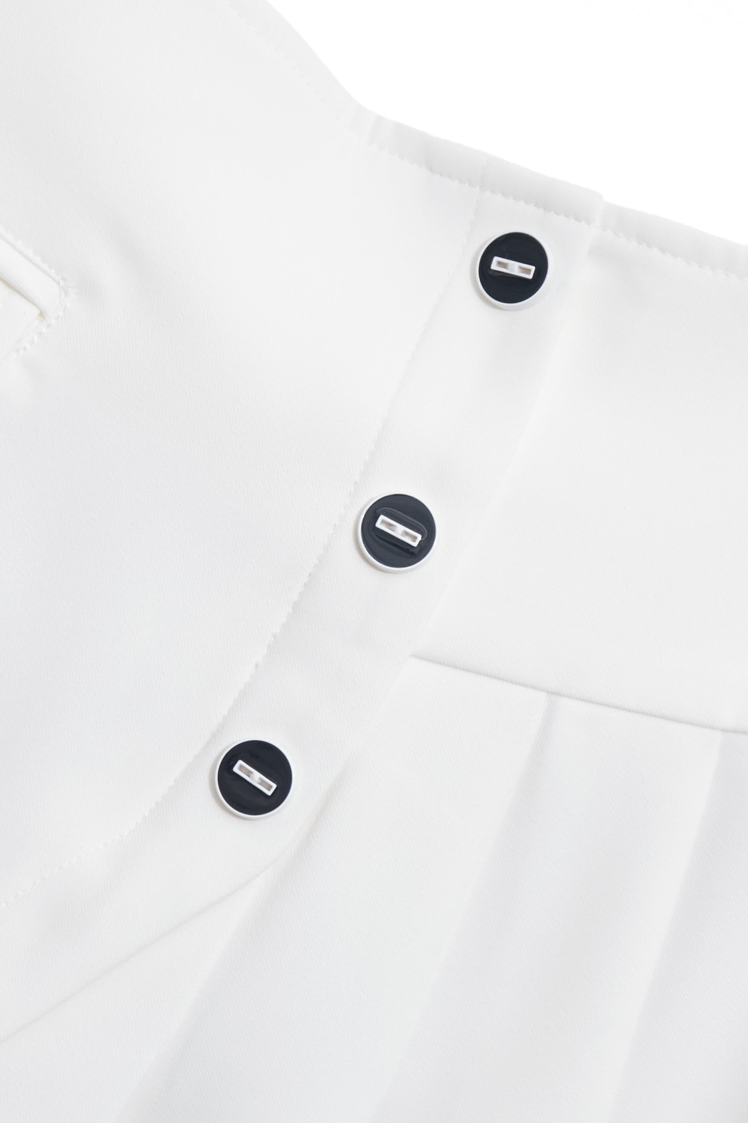 Asymmetric Pleated Detail SkirtAsymmetrical Design Golf Skirt,Casual,Season (SS) Look,Mini skirts,Shorts