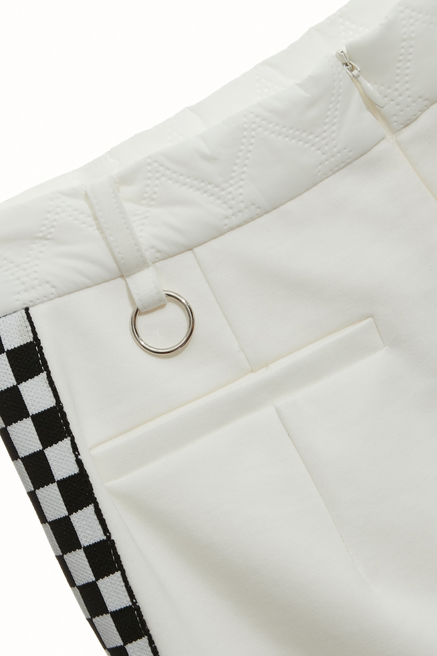 Diamond pattern casual skirtDiamond pattern casual skirt,Plaid,White skirts,Mini skirts,Season (AW) Look,Knitted