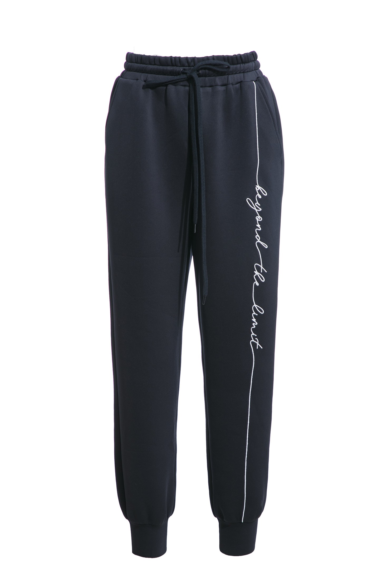 Cloud  Thermal TrousersCLO  thermal trousers with string embroidery,Embroidered,Season (AW) Look,Pink,Joggers,Athleisure,Pants,cloudcollection