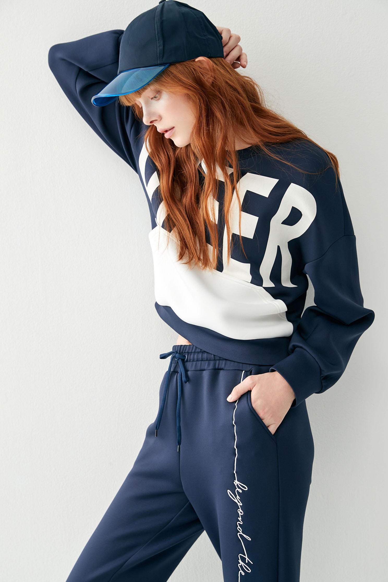Cloud  Thermal TrousersCLO  thermal trousers with string embroidery,Embroidered,Season (AW) Look,Pink,Joggers,Athleisure,Pants,cloudcollection
