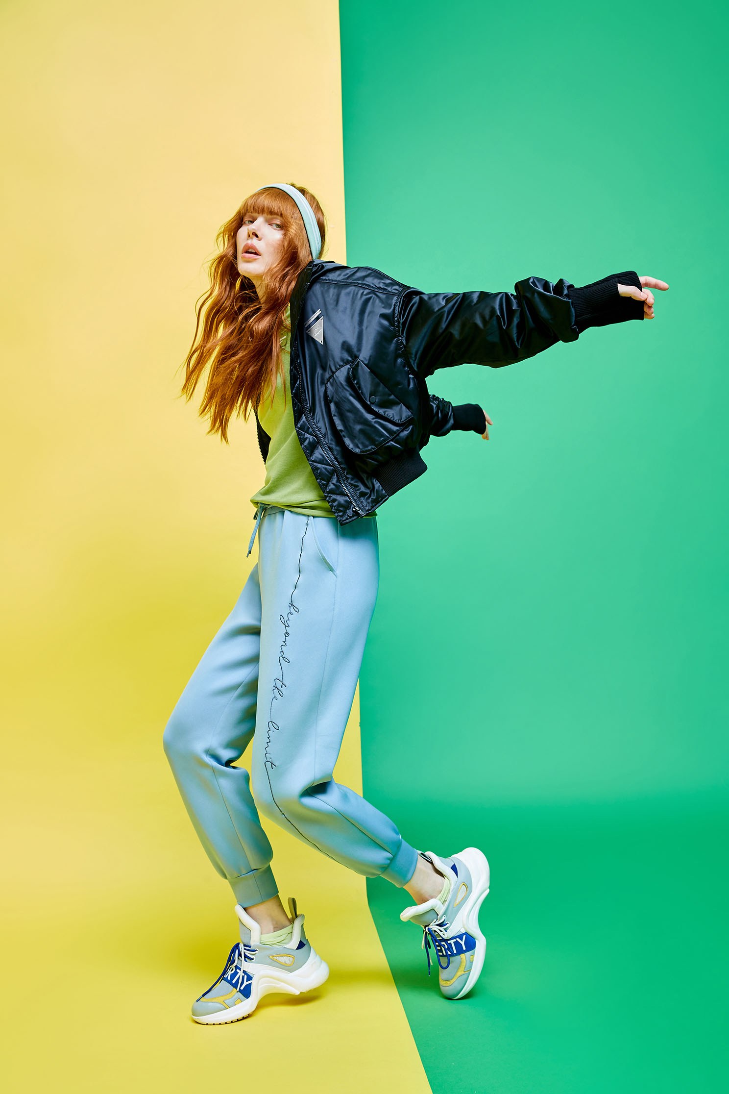 Cloud  Thermal TrousersCLO  thermal trousers with string embroidery,Embroidered,Season (AW) Look,Pink,Joggers,Athleisure,Pants,cloudcollection