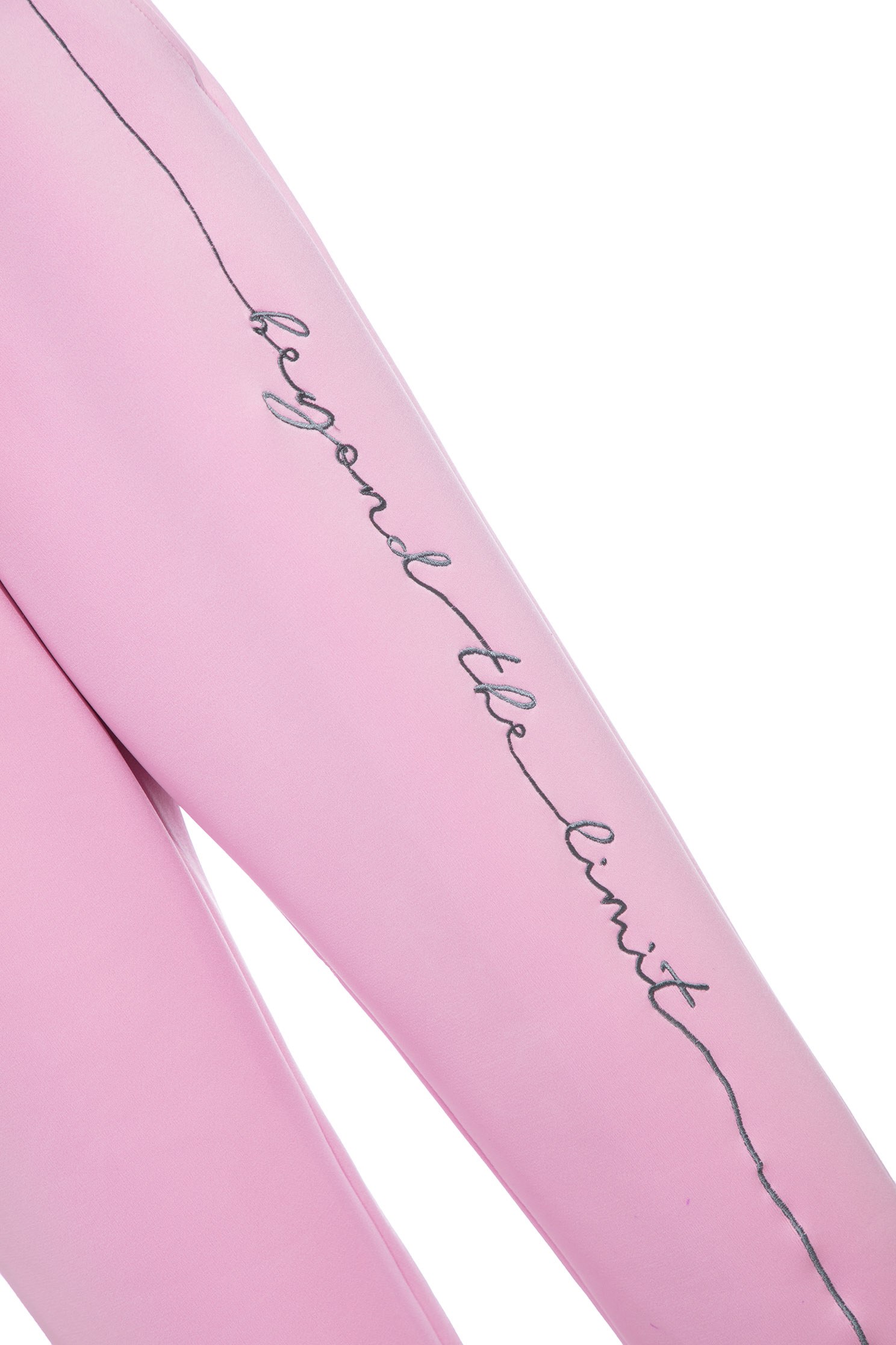 Cloud  Thermal TrousersCLO  thermal trousers with string embroidery,Embroidered,Season (AW) Look,Pink,Joggers,Athleisure,Pants,cloudcollection