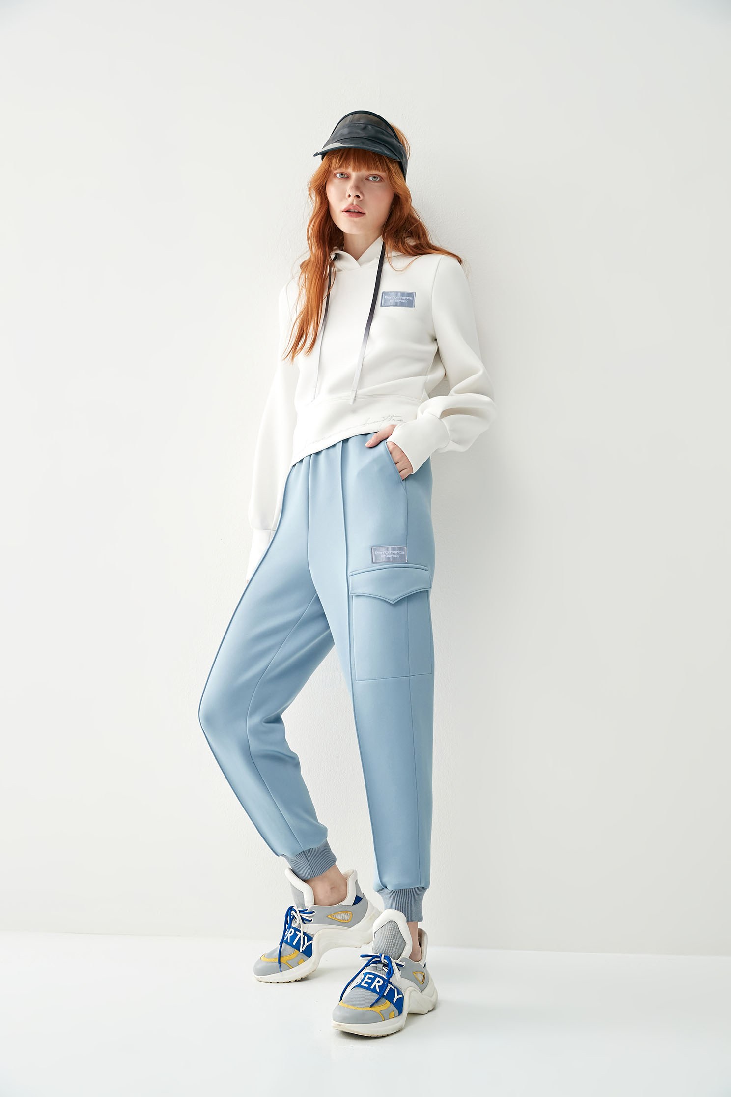 Cloud  Thermal Jogger PantsSporty  CLO  thermal trousers,Season (AW) Look,Pink,Joggers,Athleisure,Pants