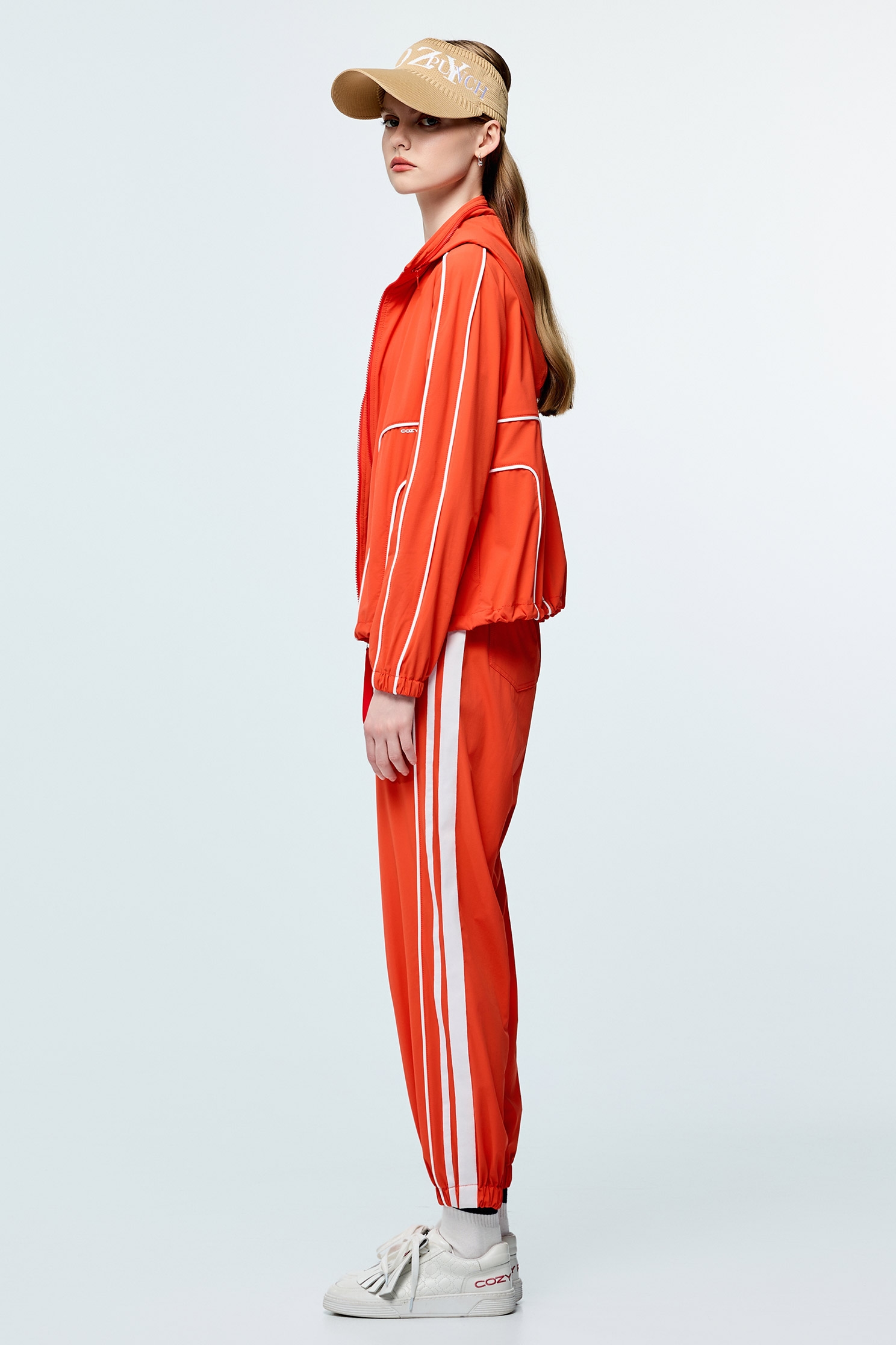 Sun Protection Collagen PantsSunset Coral Color Collagen Pants,COZY PUNCH,Season (SS) Look,pants