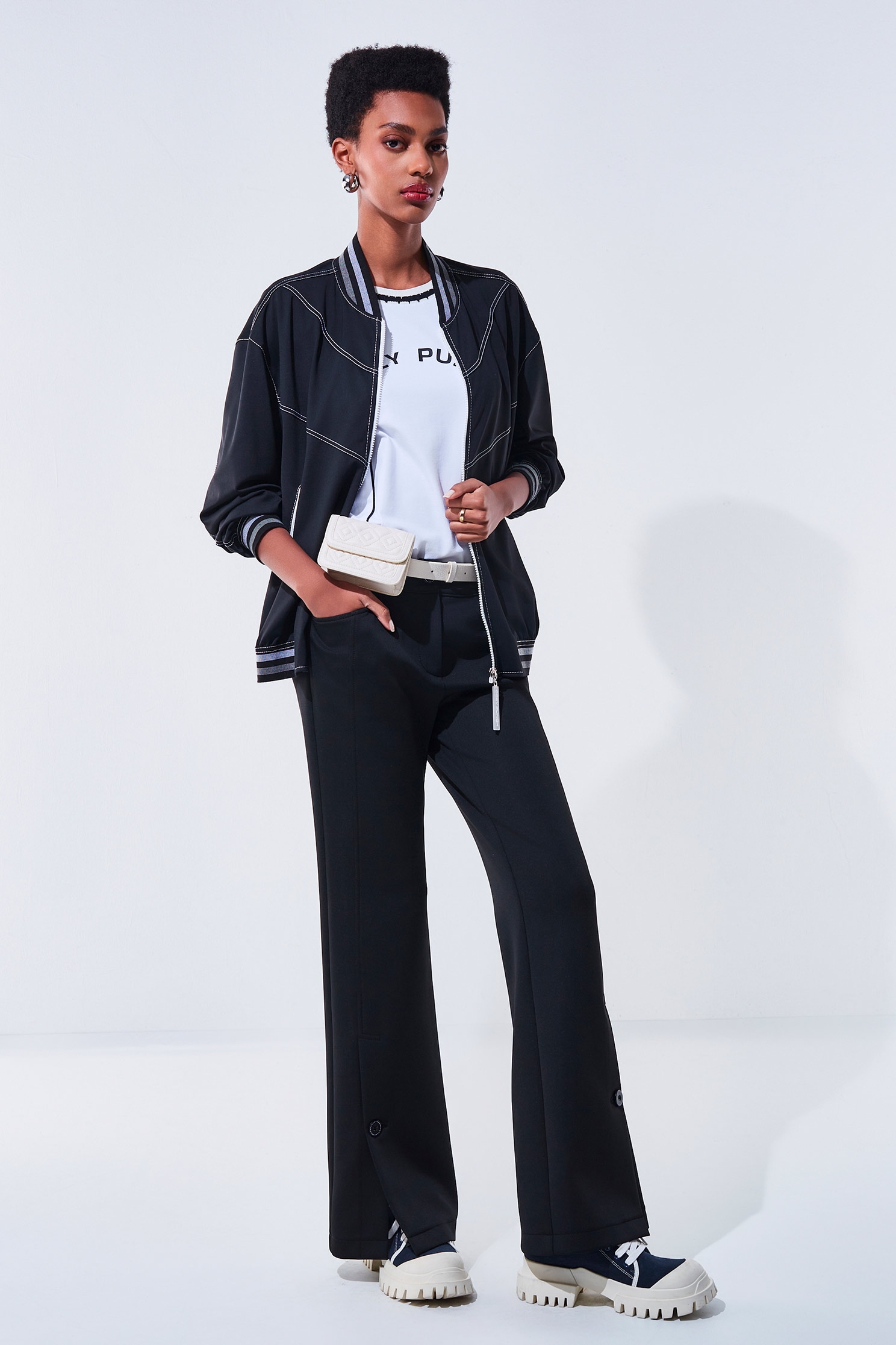 Side-Slit Casual PantsSide-Slit Casual Pants,Culottes,Season (AW) Look,Culottes,Pants