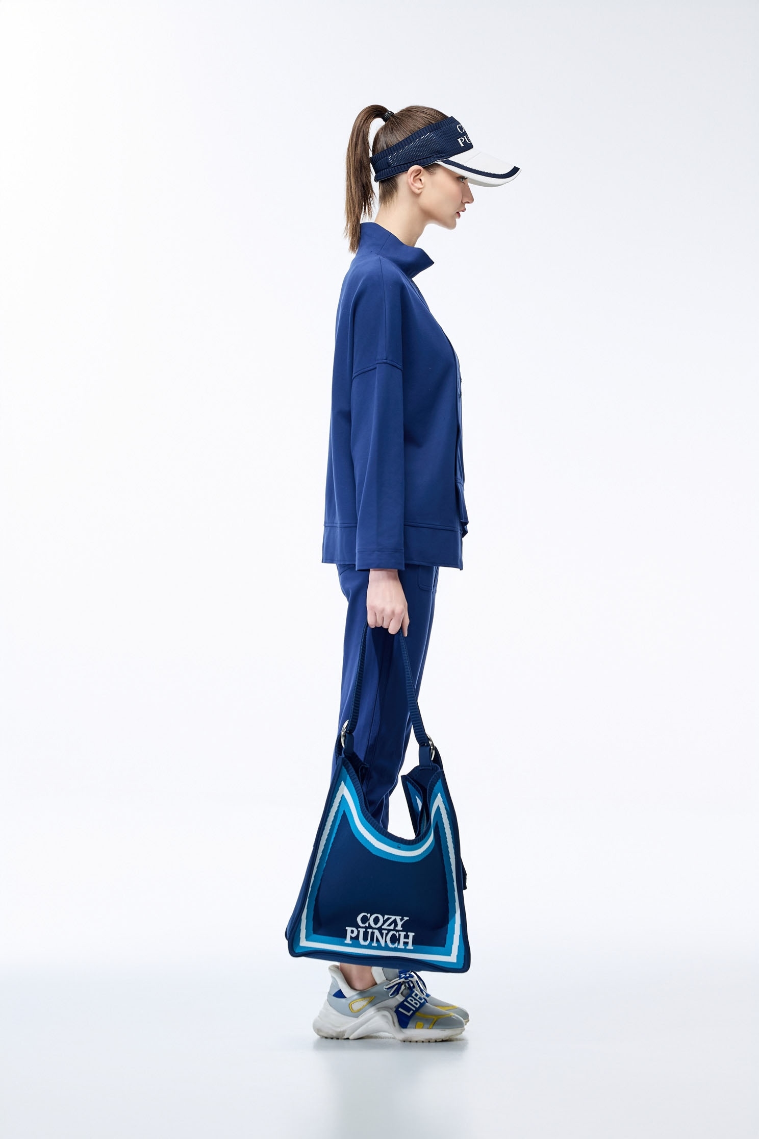 Midnight Blue Fitted PantsMidnight Blue Fitted Pants,Season (AW) Look,Joggers,Pants