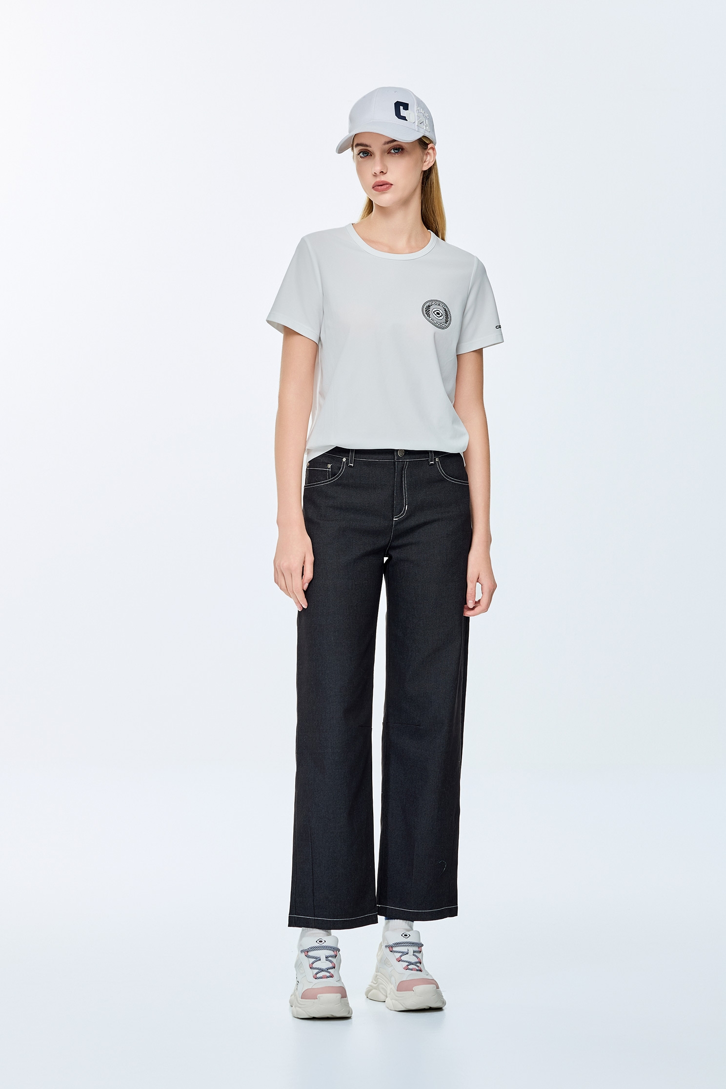 Salt gray casual pantsSalt gray casual pants,Season (SS) Look,Denim,pants,Black pants
