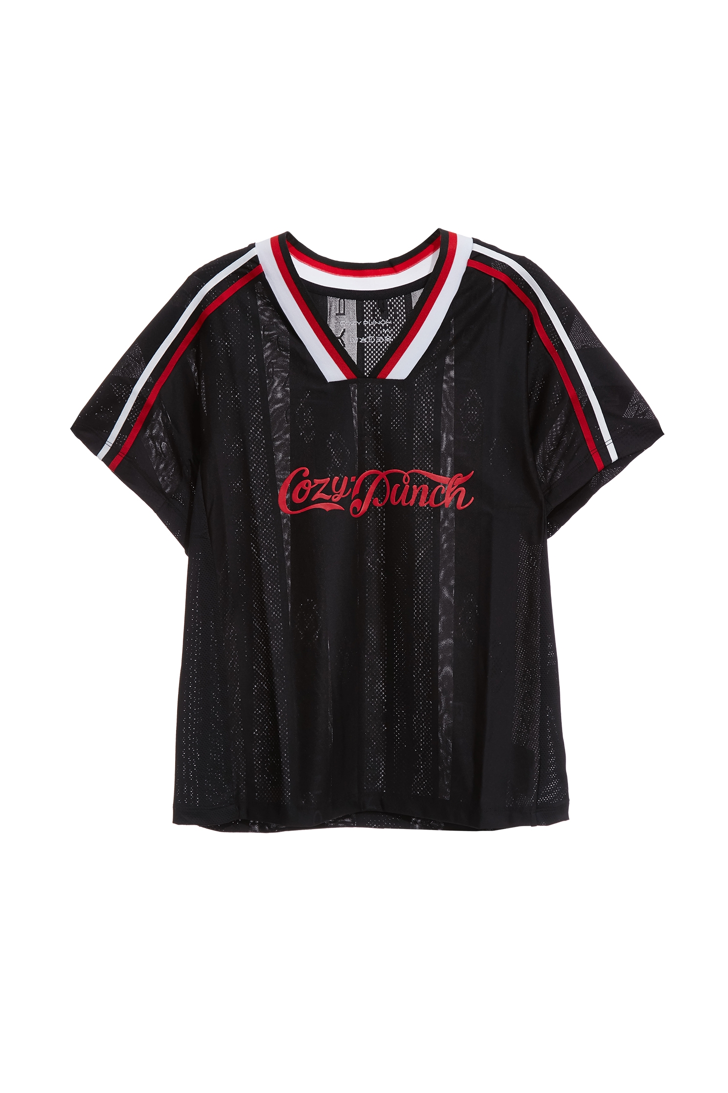 Jacquard Mesh T-shirtJacquard Mesh T-shirt,T-shirts,V-Neck T shirts,Tops,Season (SS) Look,Mesh fabric
