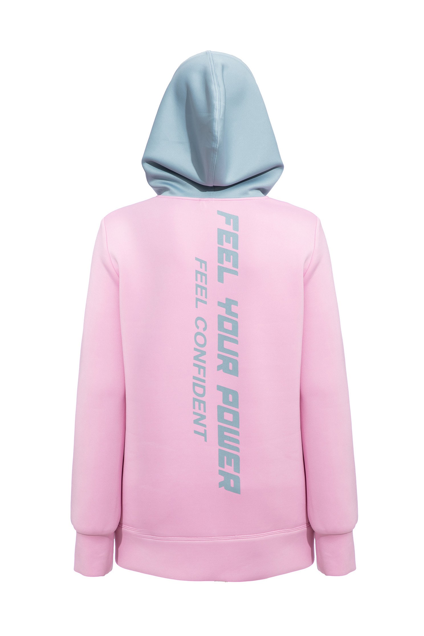 Cloud  Thermal Top With Colored Hooded DesignColored hooded  CLO  thermal top,Tops,Embroidered,Hoodie tops,Season (AW) Look,Pink,Athleisure,cloudcollection