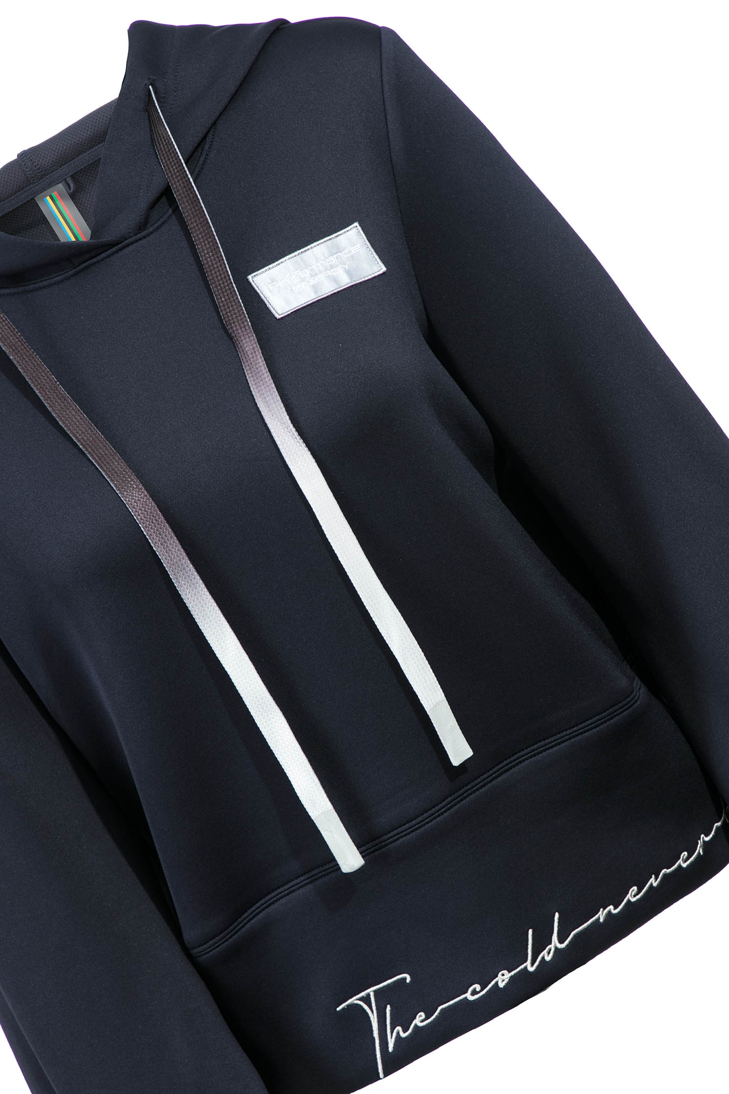 Cloud  Thermal Top With Hooded DesignCLO  thermal top with string embroidery,Tops,Embroidered,Hoodie tops,Season (AW) Look,Athleisure,cloudcollection