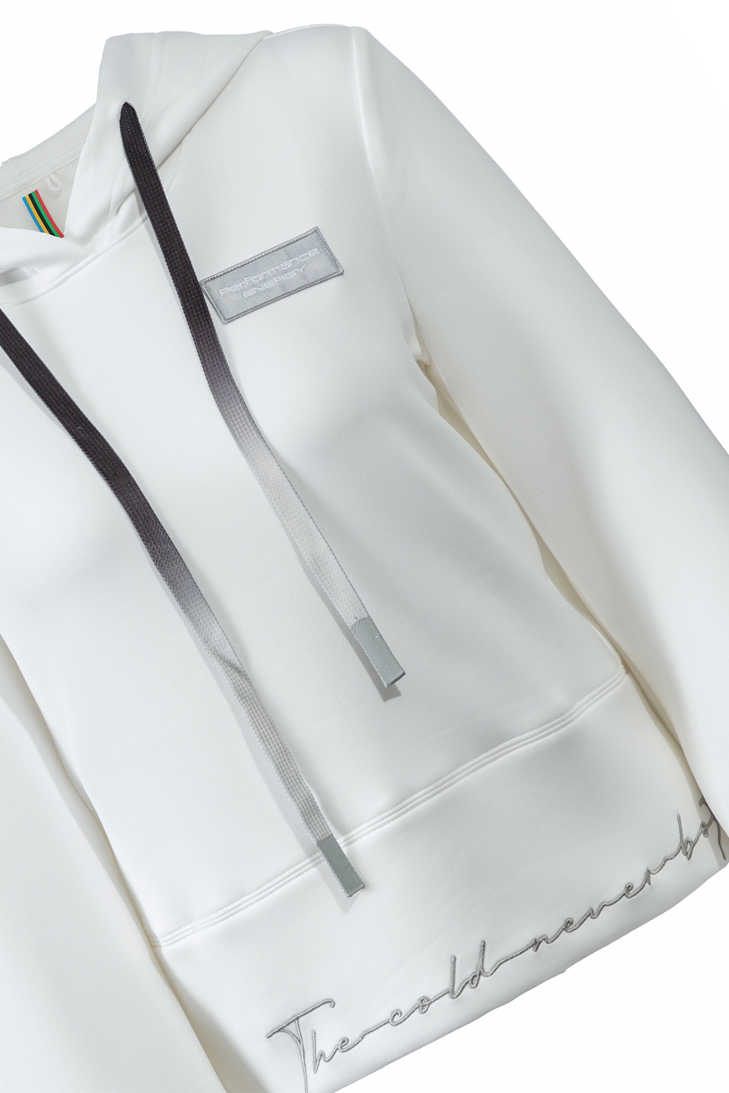 Cloud  Thermal Top With Hooded DesignCLO  thermal top with string embroidery,Tops,Embroidered,Hoodie tops,Season (AW) Look,Athleisure,cloudcollection