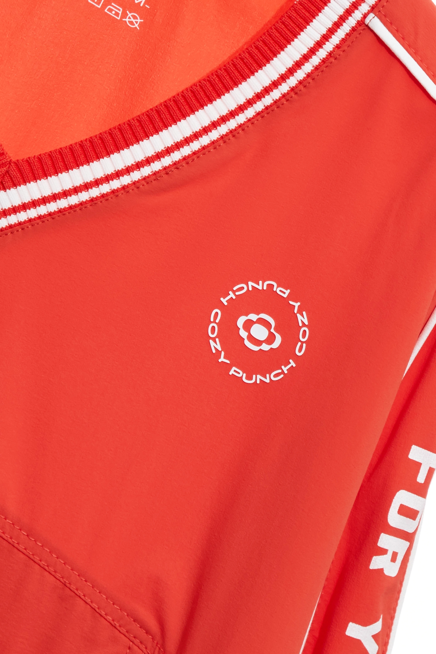 Contrast Trim Detail Sun Protection Collagen TopSunset Coral Color Collagen Top,Cool Tech Activewear,CoolTechActivewear,Tops,Season (SS) Look