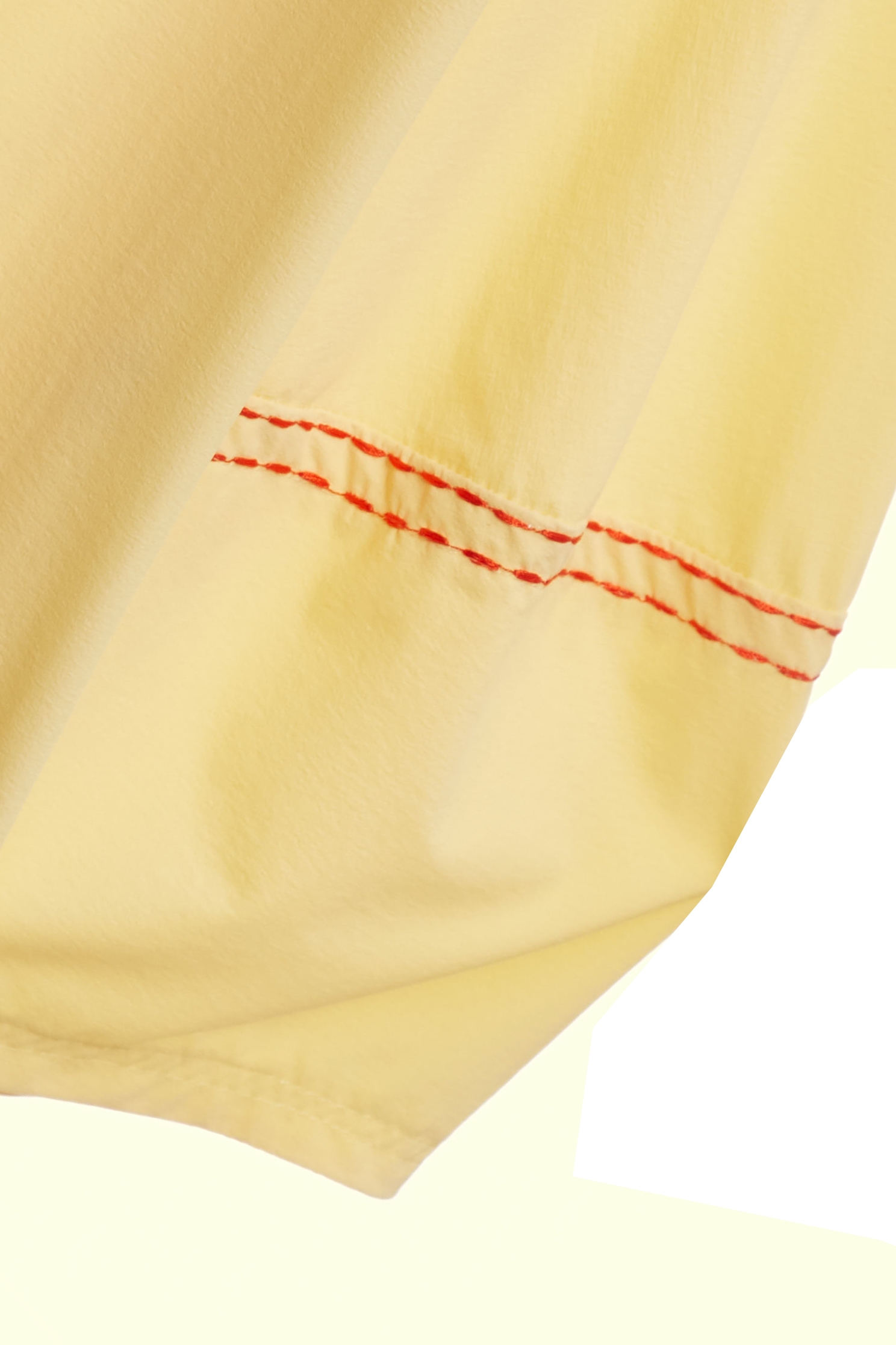 Contrast Stitch Detail High Performance Collagen TopColor-Blocked Embroidered Stitch Detail Top,Tops,Embroidered,Season (SS) Look