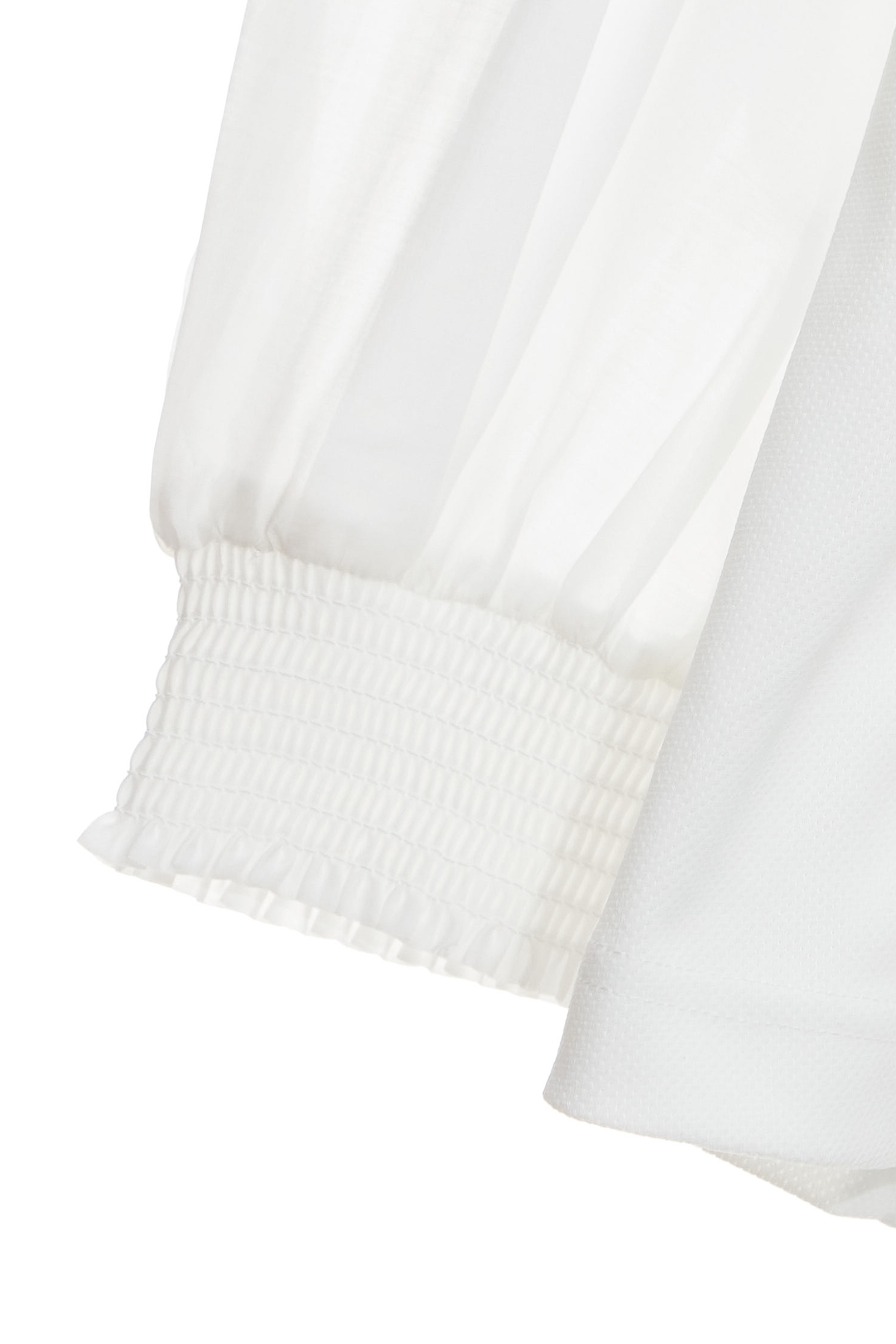Mixed-Fabric Ruffle Design TopMixed-Fabric Ruffle Design Top,Tops,Season (AW) Look
