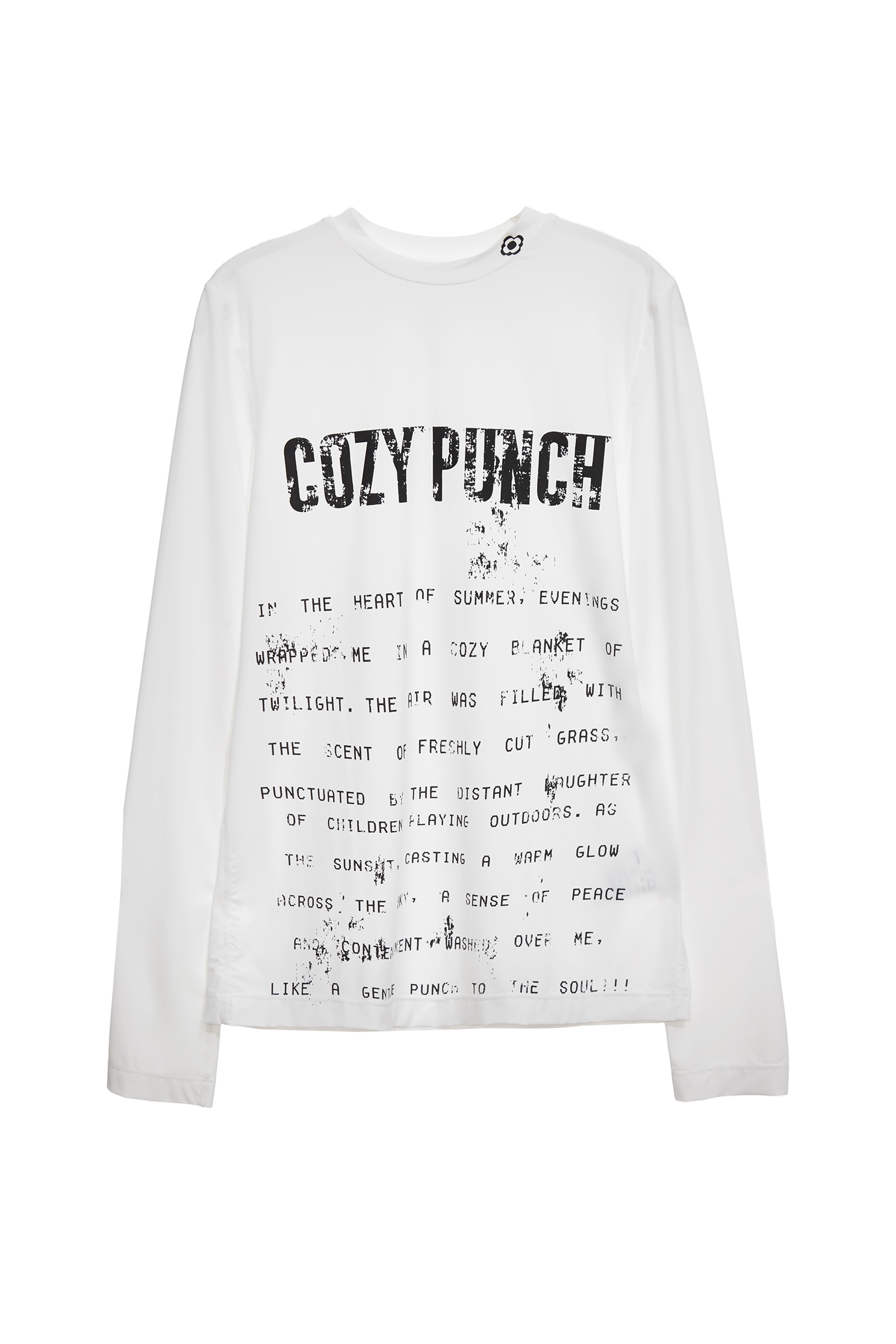 Distressed print style sunscreen topDistressed print style sunscreen top,T-shirts,Tops,Under shirts,Season (SS) Look