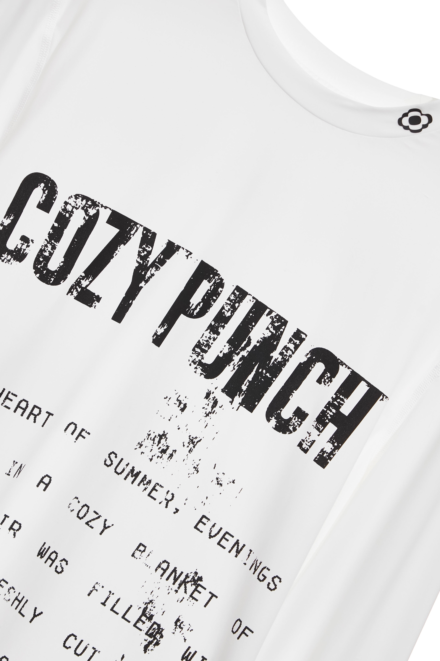 Distressed print style sunscreen topDistressed print style sunscreen top,T-shirts,Tops,Under shirts,Season (SS) Look
