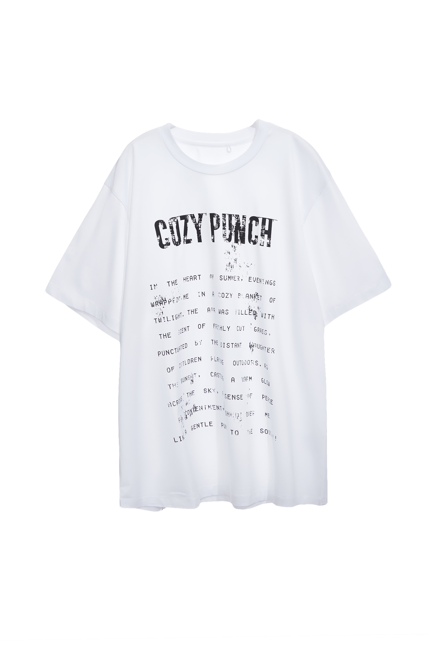 Distressed print style T-shirtDistressed print style T-shirt,T-shirts,T-shirts,Tops,Season (SS) Look,Cotton