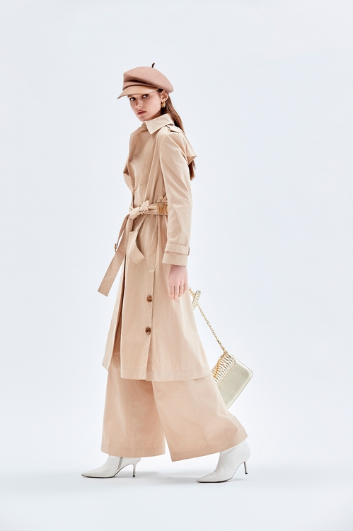 Long Sleeve Beige Trench Coat,Trench coats