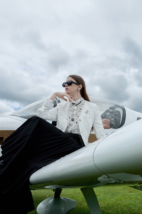 White Tweed Crop Jacket,Outerwear