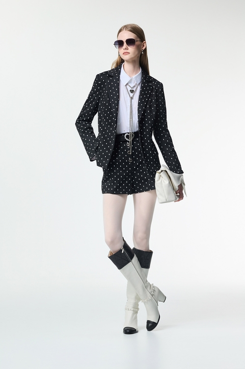 Classic Polka Dot Blazer,dotcollection