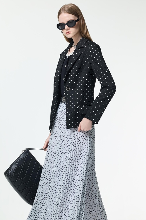 Classic Polka Dot Blazer,dotcollection