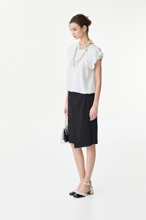 Front Panel Pencil Skirt,,Front Panel Pencil Skirt,Season (SS) Look,Midi skirts,Black skirts,Season (SS) Look,Midi skirts,Chiffon,Tops,Season (SS) Look,Pencil skirts,Black skirts