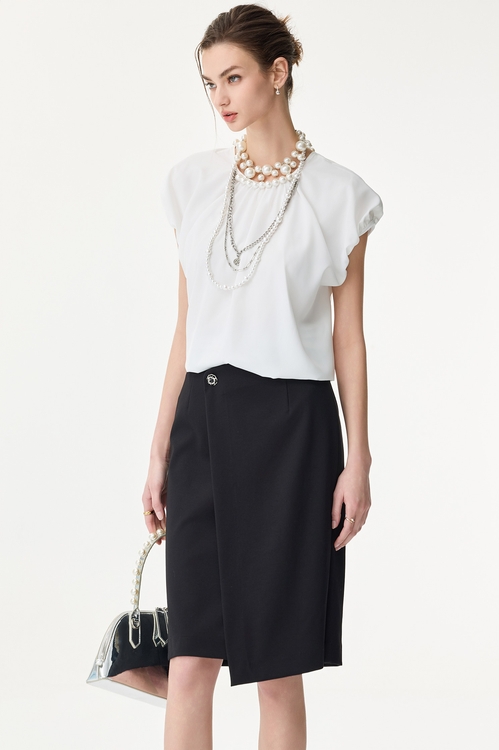 Front Panel Pencil Skirt,,Front Panel Pencil Skirt,Season (SS) Look,Midi skirts,Black skirts,Season (SS) Look,Midi skirts,Chiffon,Tops,Season (SS) Look,Pencil skirts,Black skirts