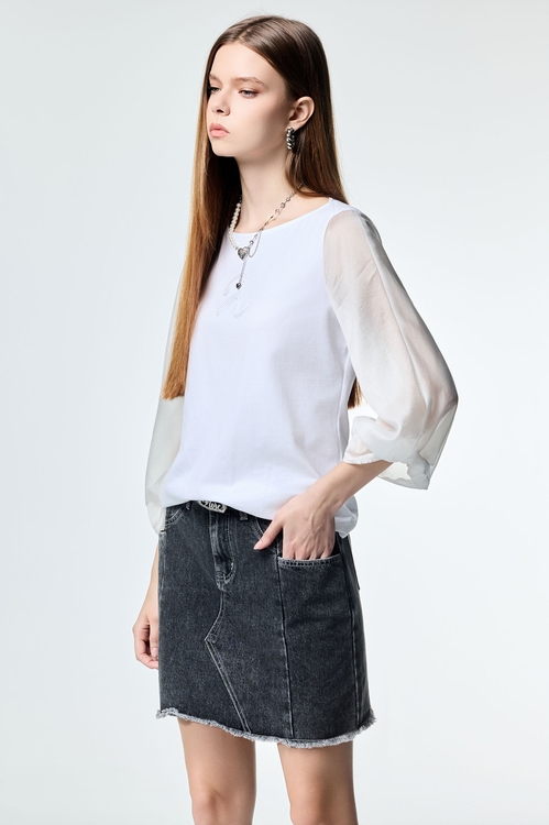 Patch Pockets Demin Skirt,,Patch Pockets Demin Skirt,Season (SS) Look,Plaid,Mini skirts,Season (SS) Look,Denim,Denim skirts