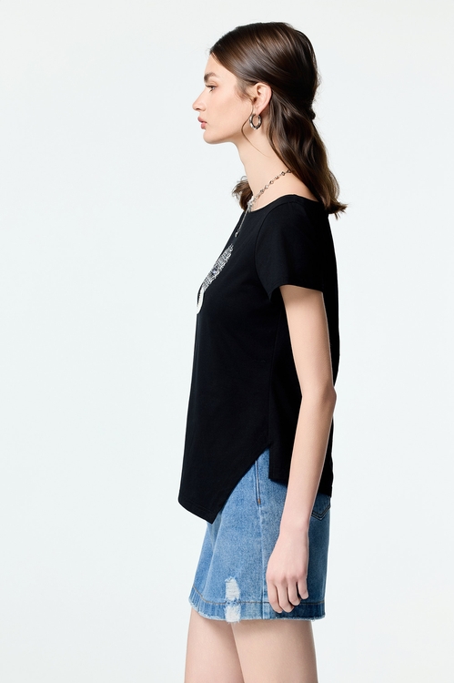 Distress Demin Short Skirt,Season (SS) Look