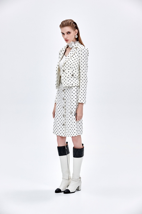 Retro Polka Dot A-line Skirt,A-Line skirts