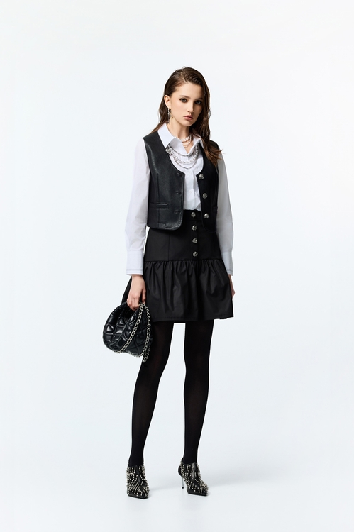 Fishtail Taffeta Short Skirt,Mini skirts