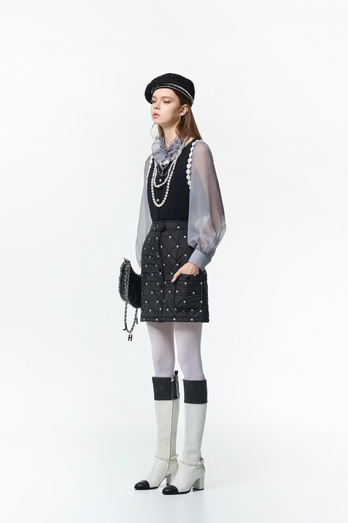 Polka Dot Quilted Skirt,dotcollection