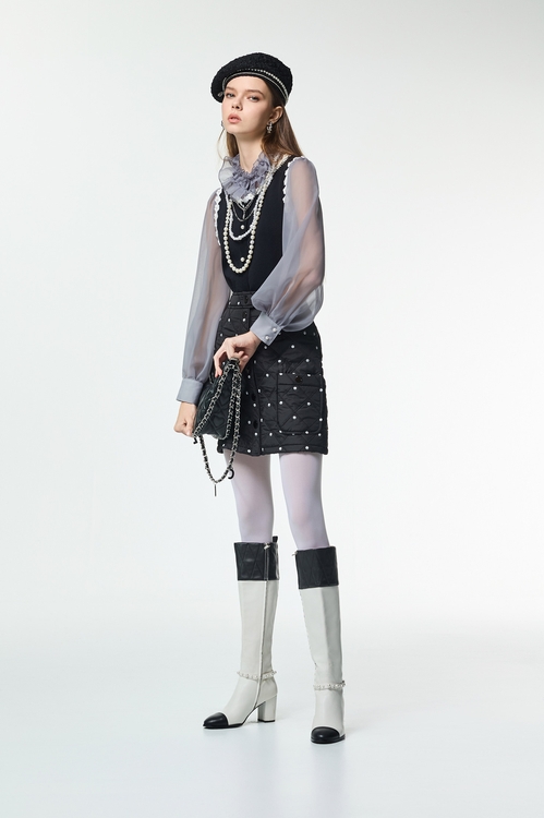 Polka Dot Quilted Skirt,dotcollection