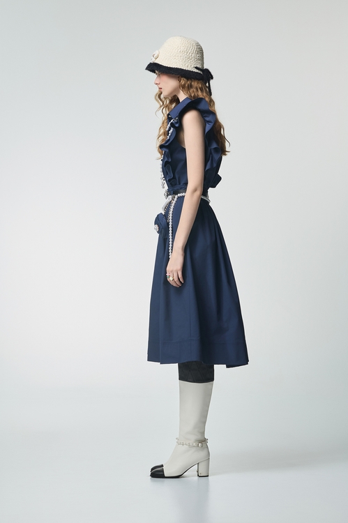 Mini Pouch Navy Midi Skirt,,Mini Pouch Navy Midi Skirt,Jackets,Outerwear,Season (AW) Look,Season (AW) Look,Tutu skirts